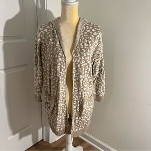 Plush Hooded Cardigan